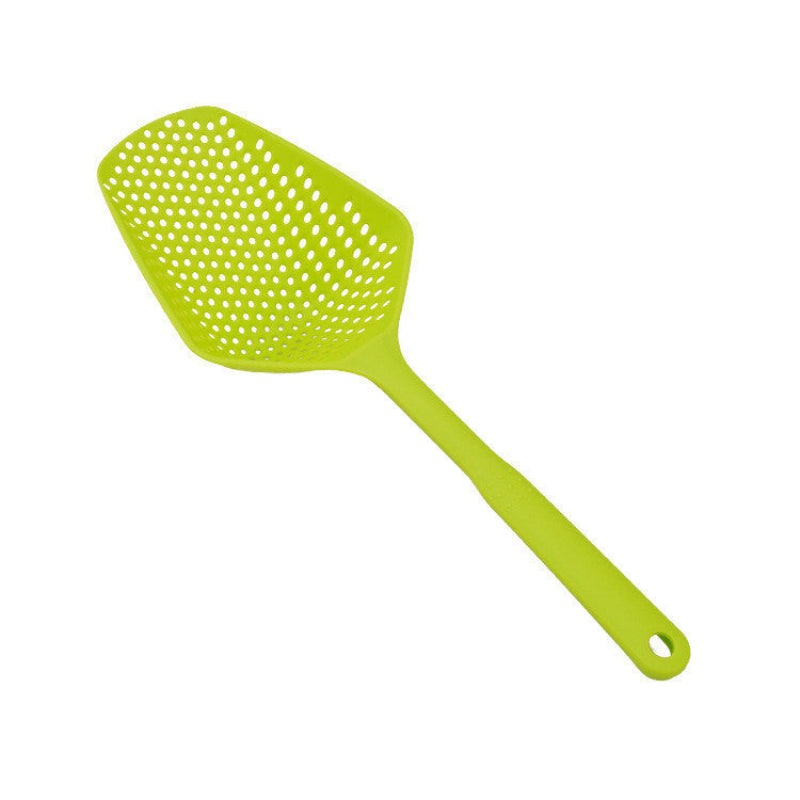 Green nylon strainer scoop spoon