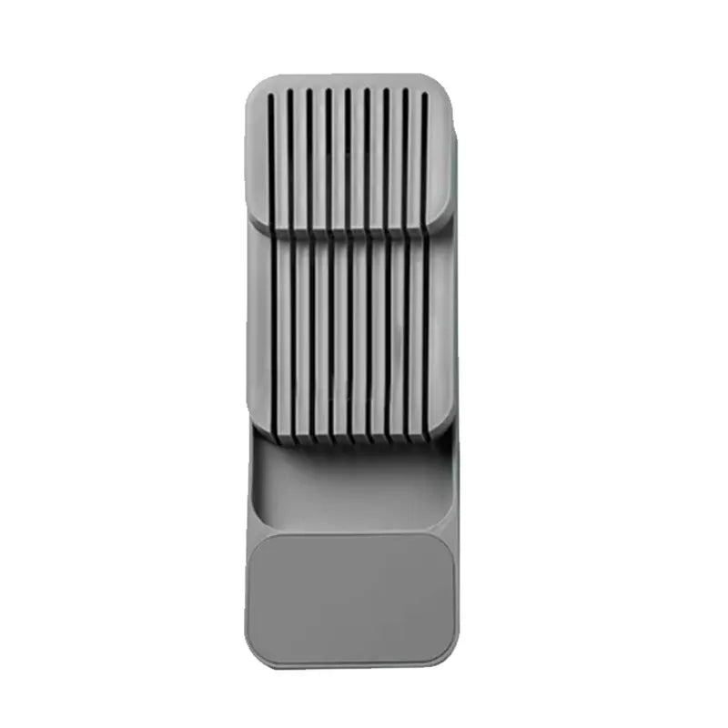 grey knife cutlery drawer tray on a white background