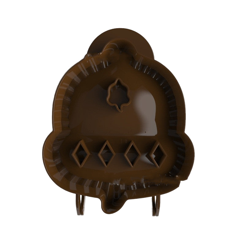 brown acorn shaped pie mould