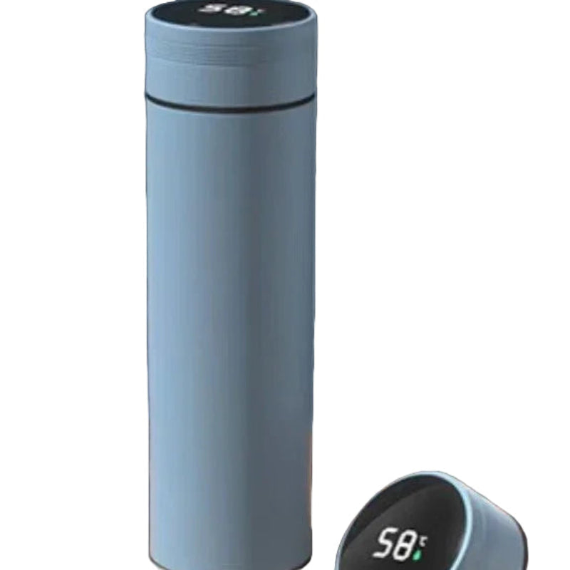 500ml blue smart temperature display flask 