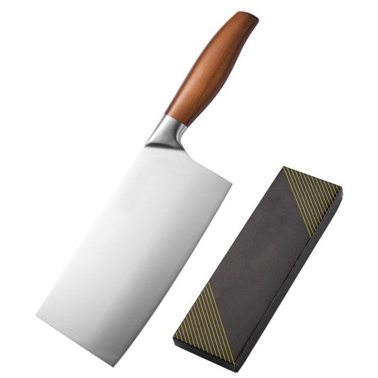 stainless steel cleaver knife with wooden handle and gift box
