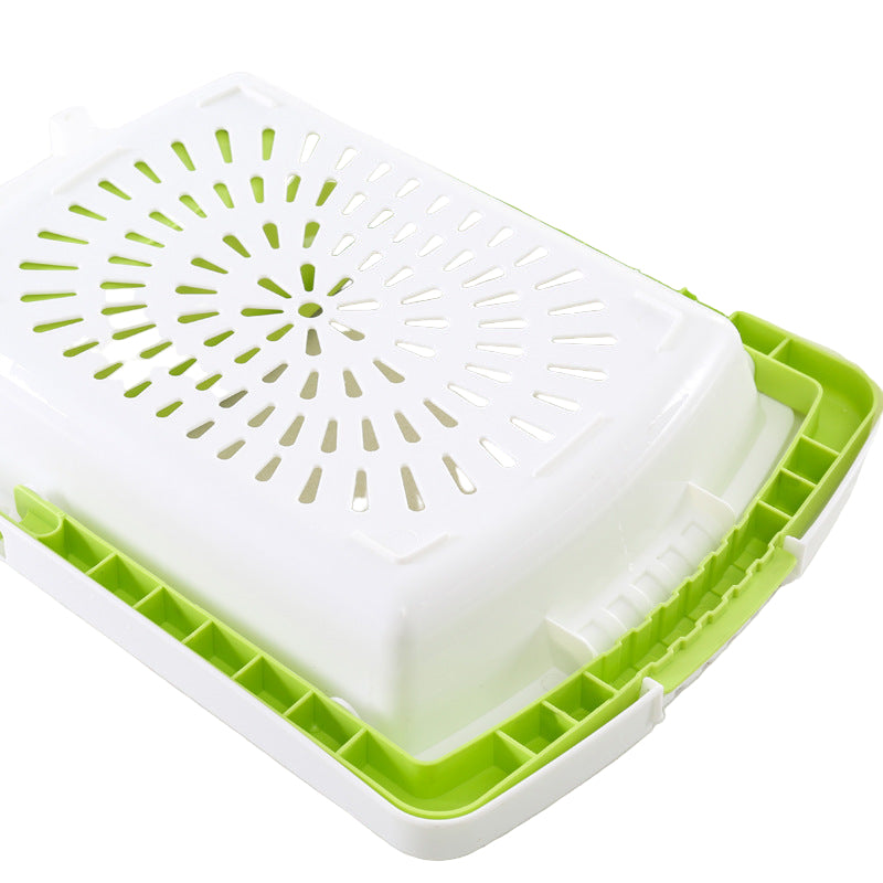 white and green drainer