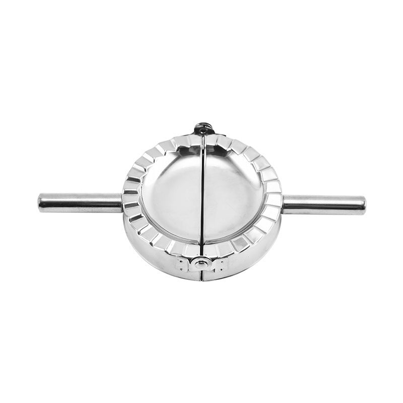 Metallic kitchen tool on a white background