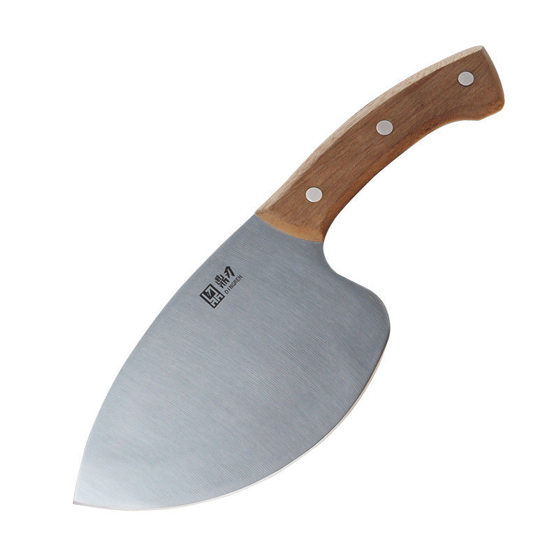 Fish Filleting & Prep Knife with silver blade and wooden handle