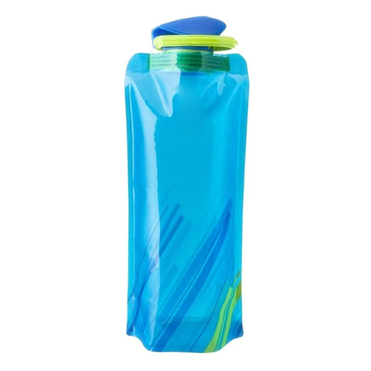 700ml blue flatpack hiking water bottle