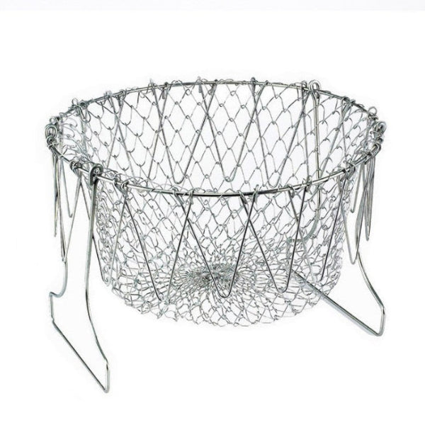 standing stainless steel mesh cooking basket