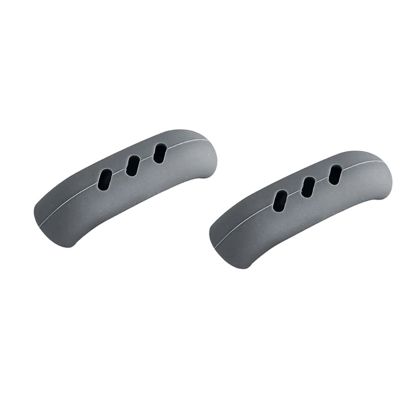 grey silicone pot handle grips