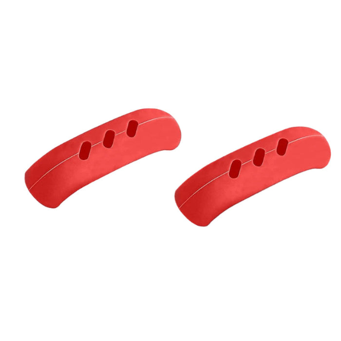 red silicone pot handle grips