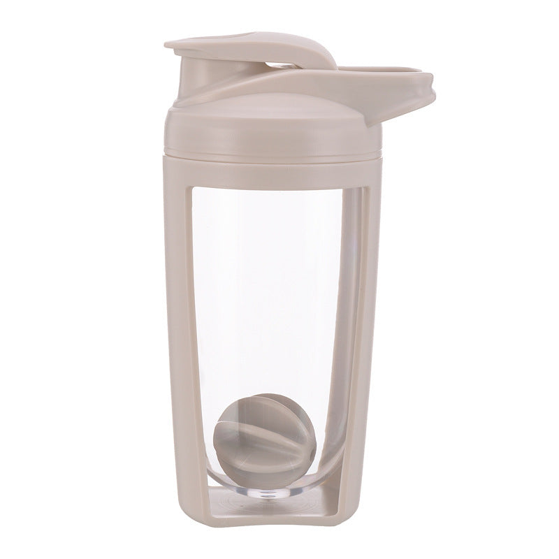 650ml white protein shaker bottle