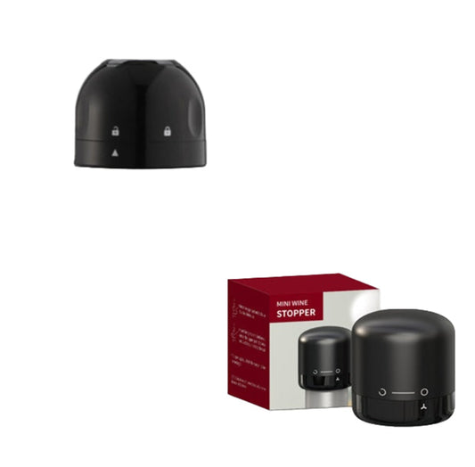 black wine and prosseco stoppers set